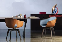 FRP tùy chỉnh thiết kế cổ điển ghế khách sạn ghế ăn bán văn phòng mô hình phòng nội thất ghế đục lỗ - Đồ nội thất thiết kế ghế đôn gỗ