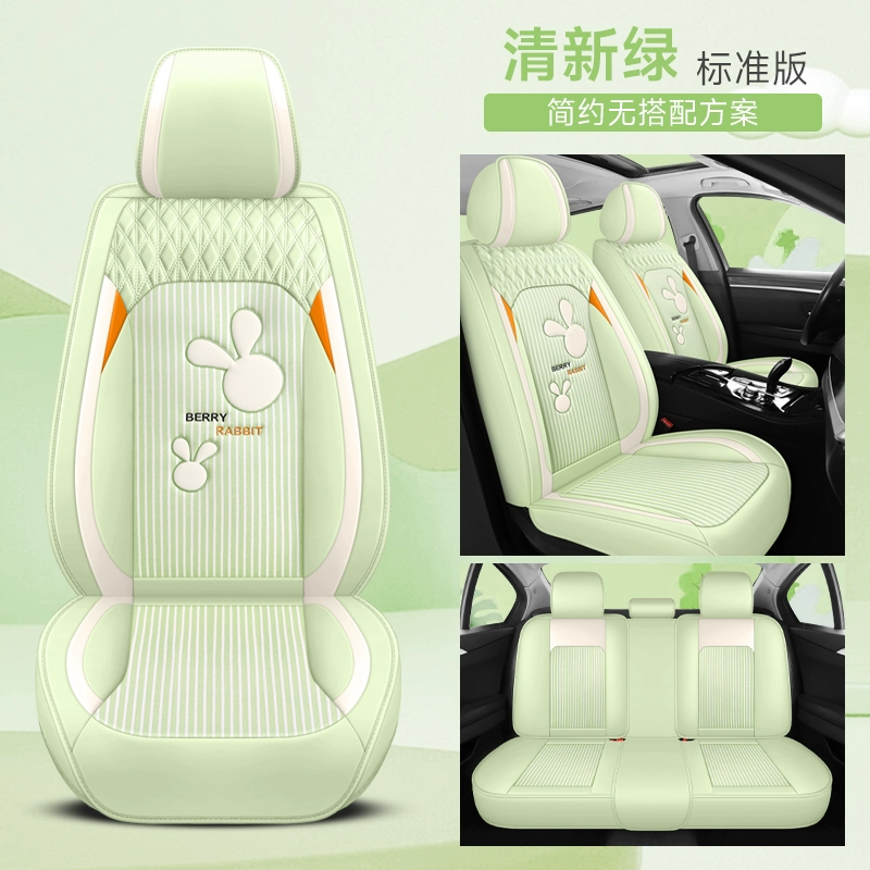 bao ghế xe hơi Ghế ghế ô tô hoạt hình đơn giản mới bao gồm tất cả các loại vải cotton và vải lanh có bốn mùa ghe da oto 