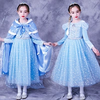 Осенний наряд маленькой принцессы, платье, «Холодное сердце», в западном стиле, подарок на день рождения