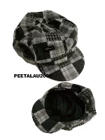 Peetalau2000 Оригинальный цветной клетчатая клетчатая шляпа для японского солнцезащитного крема японское солнцезащитное крем
