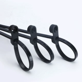 Пластиковые черные нейлоновые кабельные стяжки, 5×200мм, фиксаторы в комплекте