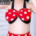 Chia bé gái áo tắm trẻ em công chúa Mickey trẻ em mẫu bikini catwalk gợi cảm - Bộ đồ bơi của Kid