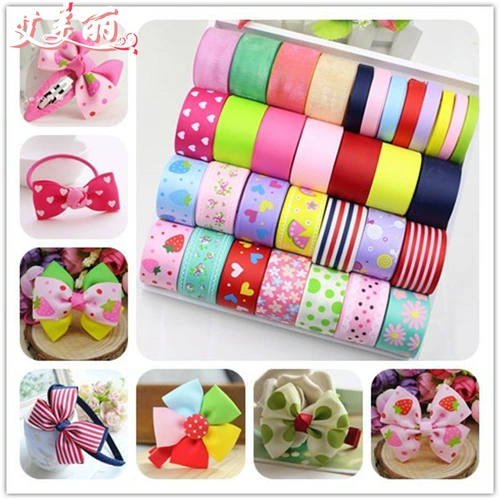 Аксессуар для волос ручной работы, заколка для волос, детский набор материалов, шпильки для волос, лента с бантиком, в корейском стиле, «сделай сам»