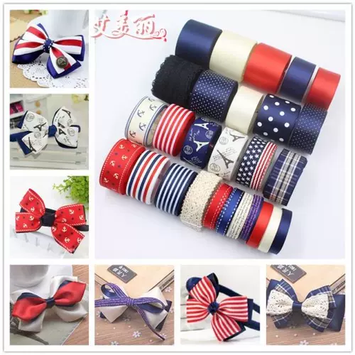 Аксессуар для волос ручной работы, заколка для волос, детский набор материалов, шпильки для волос, лента с бантиком, в корейском стиле, «сделай сам»