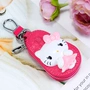 Hàn Quốc sáng tạo kitty xe chìa khóa túi cô gái trái tim dễ thương hoạt hình da móc khóa nữ móc túi thắt lưng treo - Trường hợp chính ví đựng chìa khóa nam hà nội