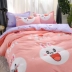 Ins Gấu Nâu Kenny Rabbit Phim Hoạt Hình Sheets Bốn mảnh Đặt 1.8 m Chần Giường Ký Túc Xá Sinh Viên Giường Đơn Ba Bộ 4