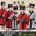 Môn đồ quy tắc trang phục trang phục trẻ em Hanfu chàng trai và cô gái Khổng Tử Guoxue mở lễ lễ bút ba nhân vật biểu diễn trang phục - Trang phục Trang phục