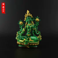 Нарисовала зеленая мать Бодхисаттва, чтобы спасти горькую Гуаньин Двадцать -одна мать Бодхисаттва смола, маленькая статуя Будды маленькой статуи Будды