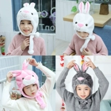 Детский мультяшный кролик для детского сада, шапка, реквизит, плюшевый аксессуар для волос, шлем
