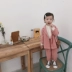 Bộ đồ bé gái hai mảnh bé gái Bộ đồ bé nhỏ phù hợp với phong cách mới Hàn Quốc thời trang áo xuân - Áo khoác Áo khoác