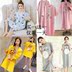 Nightdress nữ mùa hè lỏng xl dài nightdress mùa hè nightdress mùa hè đồ ngủ phù hợp với nữ đồ ngủ sinh viên xl kiểu đồ bộ Bộ Pajama