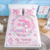 Hello Kitty dễ thương phim hoạt hình mùa hè lụa băng mat 1,5m ghế máy lạnh rửa Genuine gấp đôi đơn - Thảm mùa hè chieu trúc Thảm mùa hè