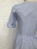 ETJ 18 mùa hè phong cách mới túi trang trí với các nút lớn V-cổ sọc ngắn tay đầm 7200 100 váy ôm body váy đầm