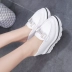 Baotou một nửa dép nữ platform 2018 Thời trang mới của Hàn Quốc mặc ngoài tăng giày nữ nêm giày lười sục nữ mũi nhọn Dép
