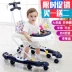 Xe tập đi cho bé đa năng chống rollover 6 7-18 tháng bé trai bé gái đẩy trẻ có thể ngồi gấp xe đẩy đôi cho bé Xe đẩy / Đi bộ