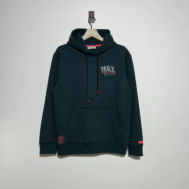 [S.L] SCOTCH & SODA новая 169194 мужской плюшевый бархатный принтовый худи с капюшоном