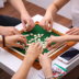 Mini Mahjong Mahjong Còng tay hộ gia đình Bàn mang theo Trẻ nhỏ Đồ chơi giáo dục Du lịch Bộ di động - Các lớp học Mạt chược / Cờ vua / giáo dục bộ cờ vua nam châm cao cấp Các lớp học Mạt chược / Cờ vua / giáo dục