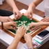 Mini Mahjong Mahjong Còng tay hộ gia đình Bàn mang theo Trẻ nhỏ Đồ chơi giáo dục Du lịch Bộ di động - Các lớp học Mạt chược / Cờ vua / giáo dục