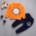 Bộ đồ mùa xuân cho bé trai mùa thu mới quần áo trẻ em 0-1-2-3 tuổi Quần áo bé dài tay hai bộ thủy triều Phù hợp với trẻ em