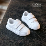 Белая обувь, детская спортивная обувь для мальчиков, дышащая универсальная повседневная обувь, из натуральной кожи, 1-3 лет
