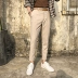 [Có thắt lưng] mùa hè nam mới chín điểm quần lọt khe Phiên bản Hàn Quốc của xu hướng quần âu hoang dã - Crop Jeans