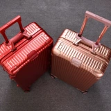 Ретро металлический универсальный чемодан, вместительная и большая коробка, алюминиево-магниевый сплав, 28 дюймов