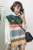 Mùa xuân phụ nữ Hàn Quốc phiên bản mới retro lỏng trẻ em vui vẻ màu khâu vest vest ngọt ngào sinh viên hoang dã áo len