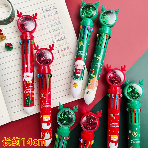 Рождественские мультяшные цветные карандаши, награда для школьников, подарок на день рождения, для средней школы