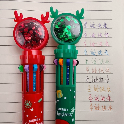 Рождественские мультяшные цветные карандаши, награда для школьников, подарок на день рождения, для средней школы