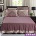 Bông Châu Âu Jacquard giường ăn mặc bốn mảnh bông dày bông trải giường Sheets 1.8 m giường đôi Quilt Váy Petti