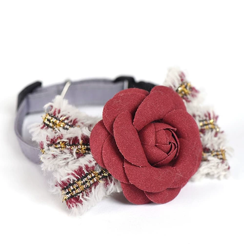 Золотые бархатные цветы, луки, воротничные воротнички цветочные плюшевые щенки маленькие ювелирные аксессуары для собак