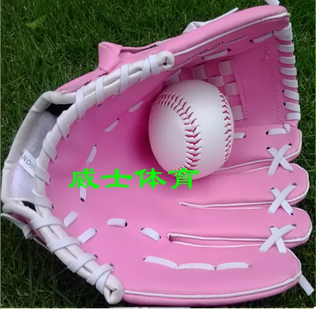 Бейсбольные детские синие розовые черные софтбольные перчатки для взрослых