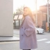 Chanel coco len lông nữ dày dày Hàn Quốc dài 2018 phổ biến áo khoác mùa thu và mùa đông mẫu len Áo khoác dài