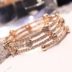 Châu âu và Mỹ multi-layer bracelet bracelet rhinestone Nhật Bản và Hàn Quốc phiên bản của ngọt ngào đơn giản trang sức đồ trang sức sinh viên bracelet trang sức vòng đeo tay nữ Vòng đeo tay Cuff