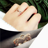 Đơn giản tính khí hoang dã Nhật Bản và Hàn Quốc triều nhẫn nữ Hàn Quốc phiên bản của chiếc nhẫn phóng đại vòng nữ trang sức Hàn Quốc sinh viên vòng nhẫn vàng 18k