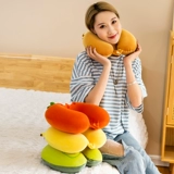 Мультяшная подушка для шеи, портативный самолет для путешествий для автомобиля для школьников, с защитой шеи