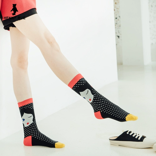 Носки женский томбок Mids Lockcling Pucking Nops Pure Cotton Носки женские носки Brajak Street Wind Wind Ins Litsed Dar DW43