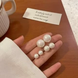 Брендовые серьги из жемчуга, коллекция 2023, популярно в интернете, яркий броский стиль