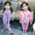 Quần áo trẻ sơ sinh và trẻ em 1 quần áo trẻ em mùa xuân và mùa thu 2 bộ quần áo trẻ em nhỏ 3 tuổi Quần áo bé gái 3 tuổi nước ngoài phù hợp với khí đốt 4 phiên bản Hàn Quốc - Phù hợp với trẻ em