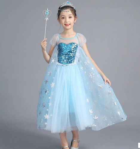 Детский летний наряд маленькой принцессы, платье, костюм, «Холодное сердце», подарок на день рождения