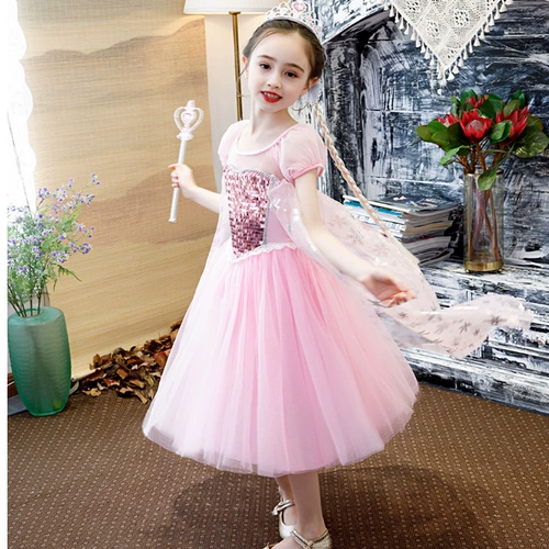 Детский летний наряд маленькой принцессы, платье, костюм, «Холодное сердце», подарок на день рождения