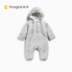 Tong Tai áo cotton đặc biệt jumpsuit Chồng dày nam nữ trùm đầu áo choàng cotton ra quần áo romper 0302 - Áo liền quần đồ ngủ trẻ em Áo liền quần