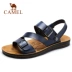 Bán giày nam Camel mùa hè nam thoáng khí mềm mại nam giày thoáng mát dép da giản dị và dép đi biển - Sandal Sandal