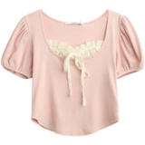 Поднимите новый стиль BM BM Wind Wind Pure Desire Ballet Girl Ship Деревянный ушной уш