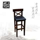 Фабричный пейзаторный стул Высокий стул 6 бар -стул стул стул с твердым деревом