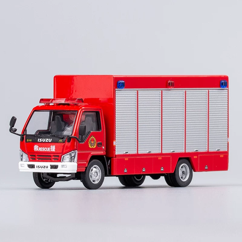 GCD 1:64 пятидесят п Bell Исузу инженерия Пожарный Дракон Чистый транспорт Модель из сплава