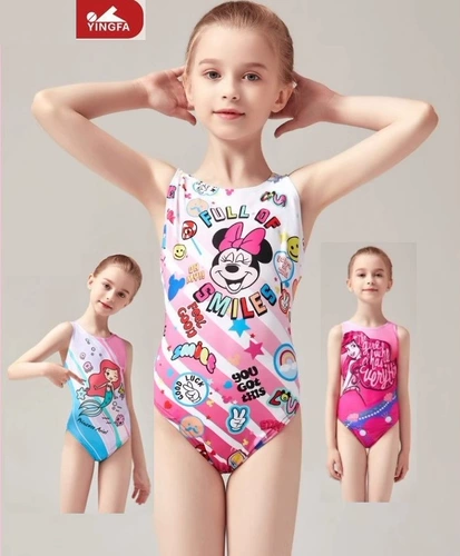 Детский мультяшный олимпийский купальник для тренировок, подходит для подростков