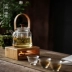 Sân nhỏ nến ấm trà cơ sở trà tre đặt bếp trà với người giữ nến Phong cách Nhật Bản bàn trà sưởi ấm nồi trà - Trà sứ