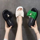 Брендовые зеленые тапочки, обувь, сетчатые высокие слайдеры на платформе, юбка, коллекция 2023, популярно в интернете, большой размер