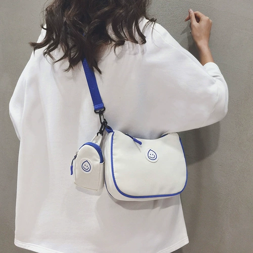 Японский трендовый модный шоппер, сумка для телефона, нейлоновая сумка на одно плечо, в корейском стиле